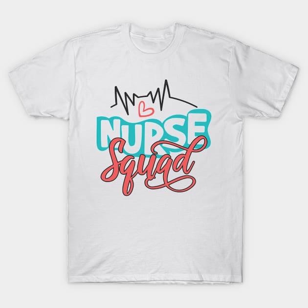 Nursing Gifts for Nurses Stethoscope I Love the Nurse Life T-Shirt by TheOptimizedCreative